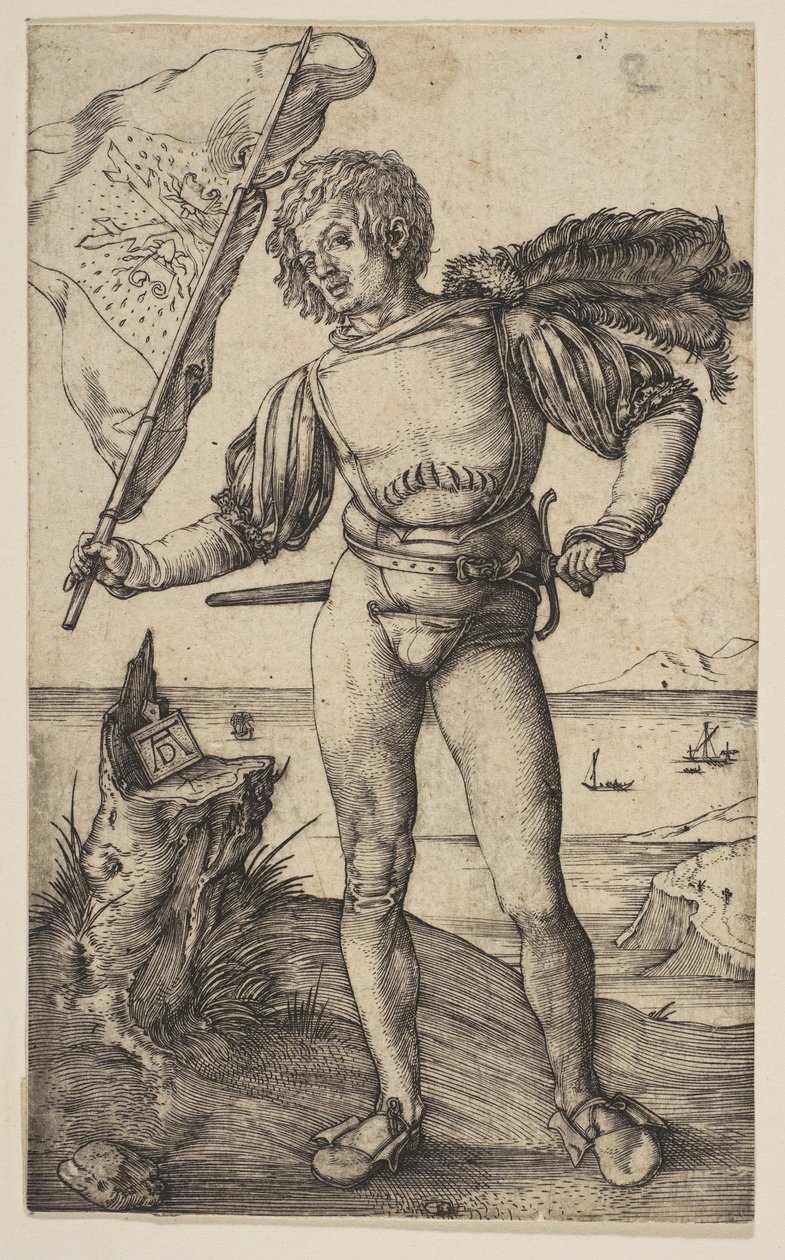 Standard Bearer, n. 1501. tekijältä Albrecht Dürer