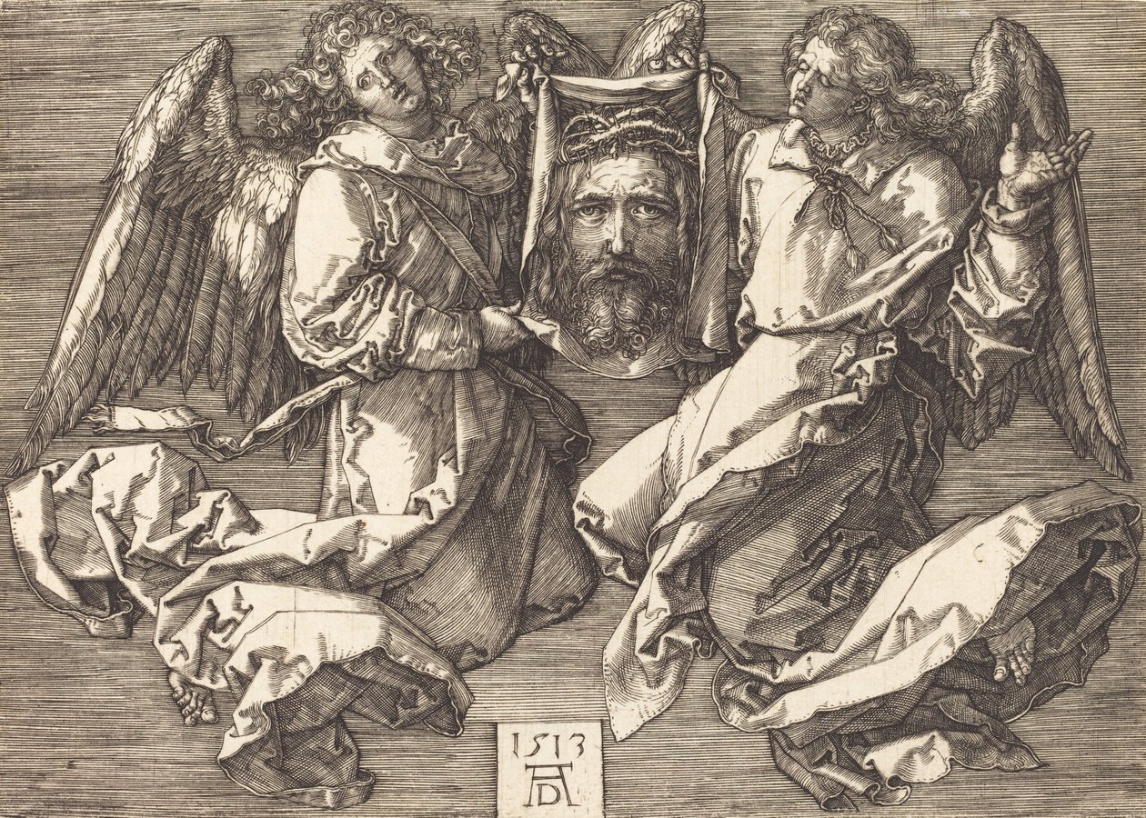 Kahden enkelin sudarium, 1513. tekijältä Albrecht Dürer