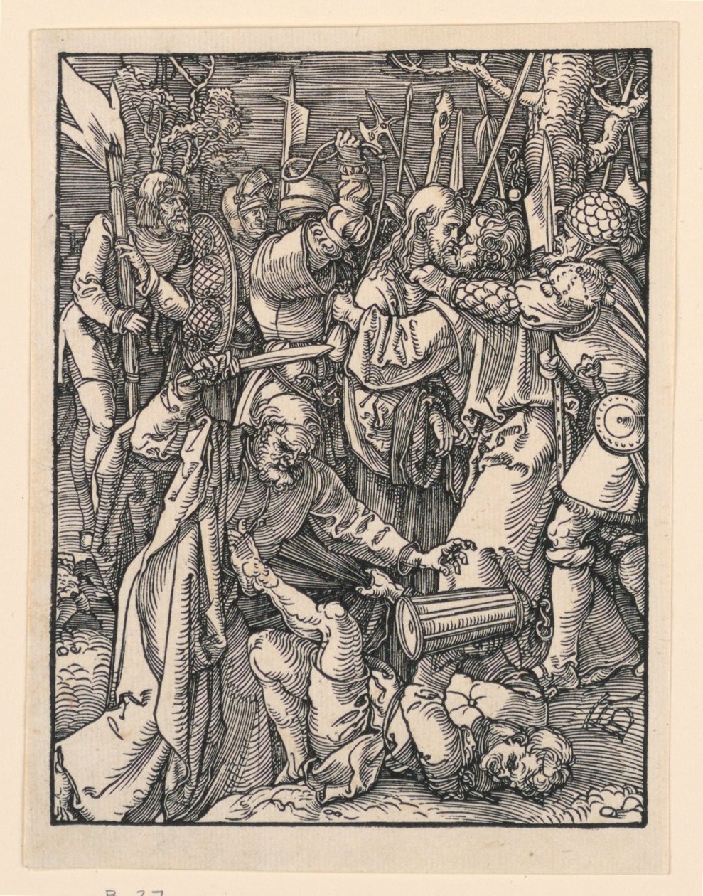 Kristuksen ottaminen, Pikku Passion -sarjasta tekijältä Albrecht Dürer