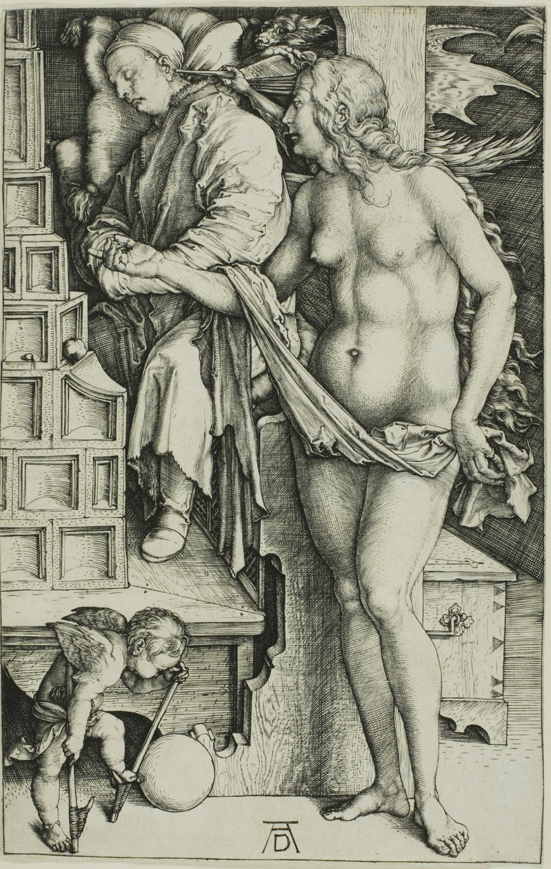 Joutilaajan kiusaus (Tohtorin unelma) tekijältä Albrecht Dürer