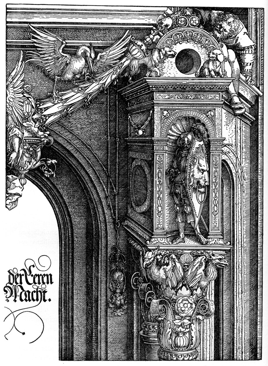 Keisari Maximilian I:n riemukaari, 1515, 1936 tekijältä Albrecht Dürer