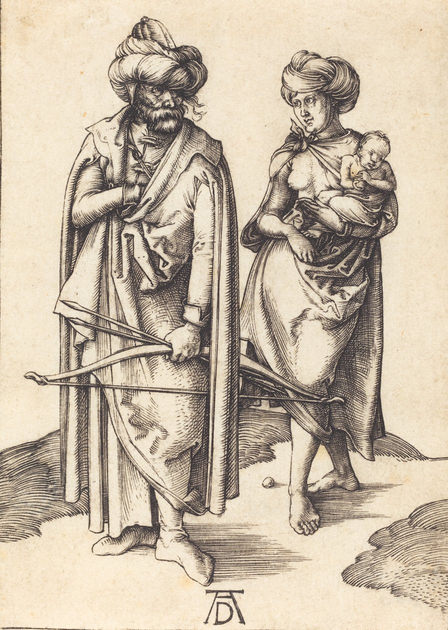 Turkkilainen perhe, n. 14951496. tekijältä Albrecht Dürer