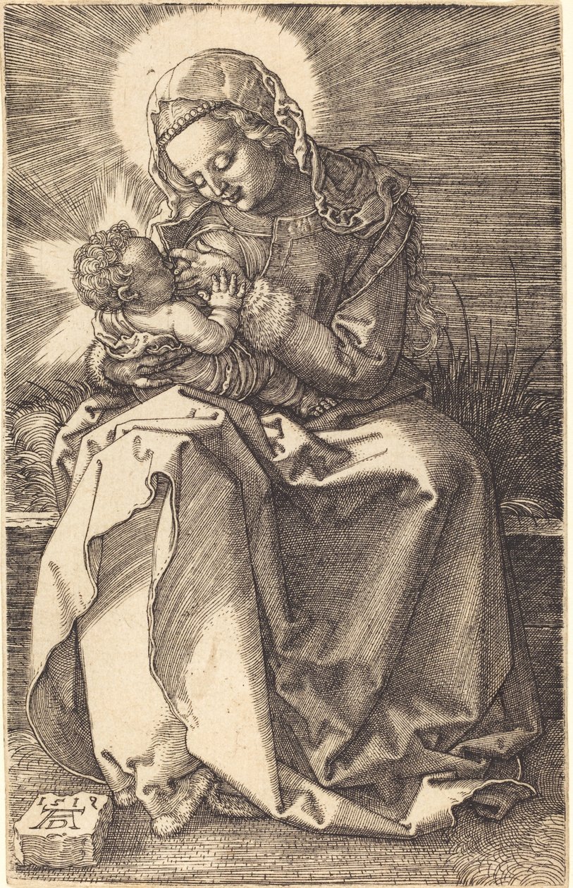 Neitsyt imettävä lasta tekijältä Albrecht Dürer