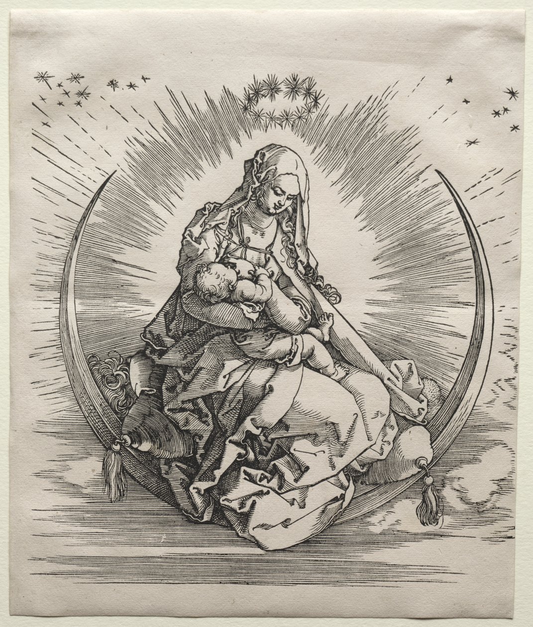 Neitsyt puolikuussa tekijältä Albrecht Dürer