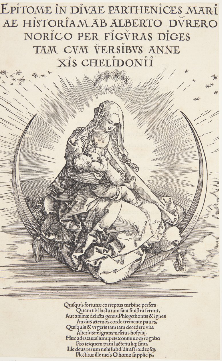 Neitsyt puolikuussa tekijältä Albrecht Dürer