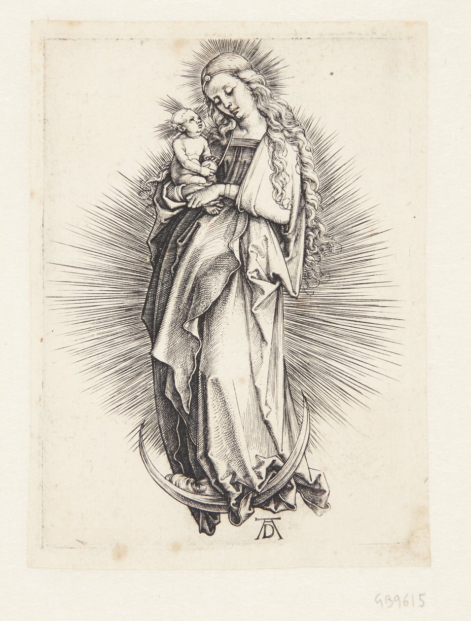 Neitsyt puolikuussa tekijältä Albrecht Dürer