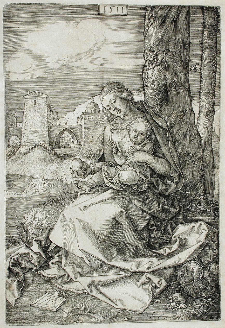 Neitsyt Maria ja päärynä tekijältä Albrecht Dürer