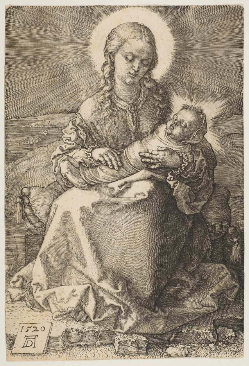 Neitsyt ja kapaloitu lapsi tekijältä Albrecht Dürer