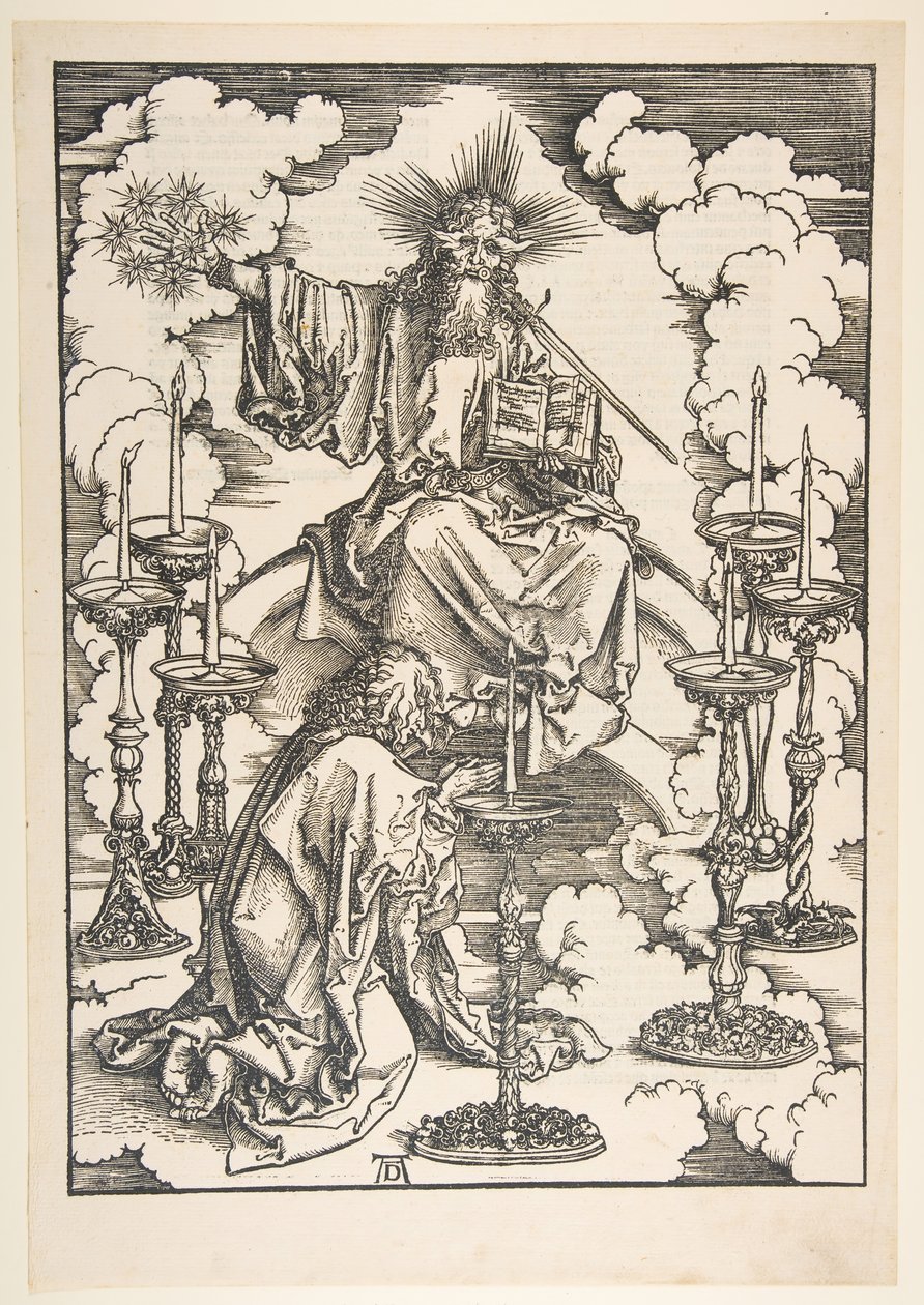 Seitsemän kynttilänjalan visio, The Apocalypse.n.d. tekijältä Albrecht Dürer
