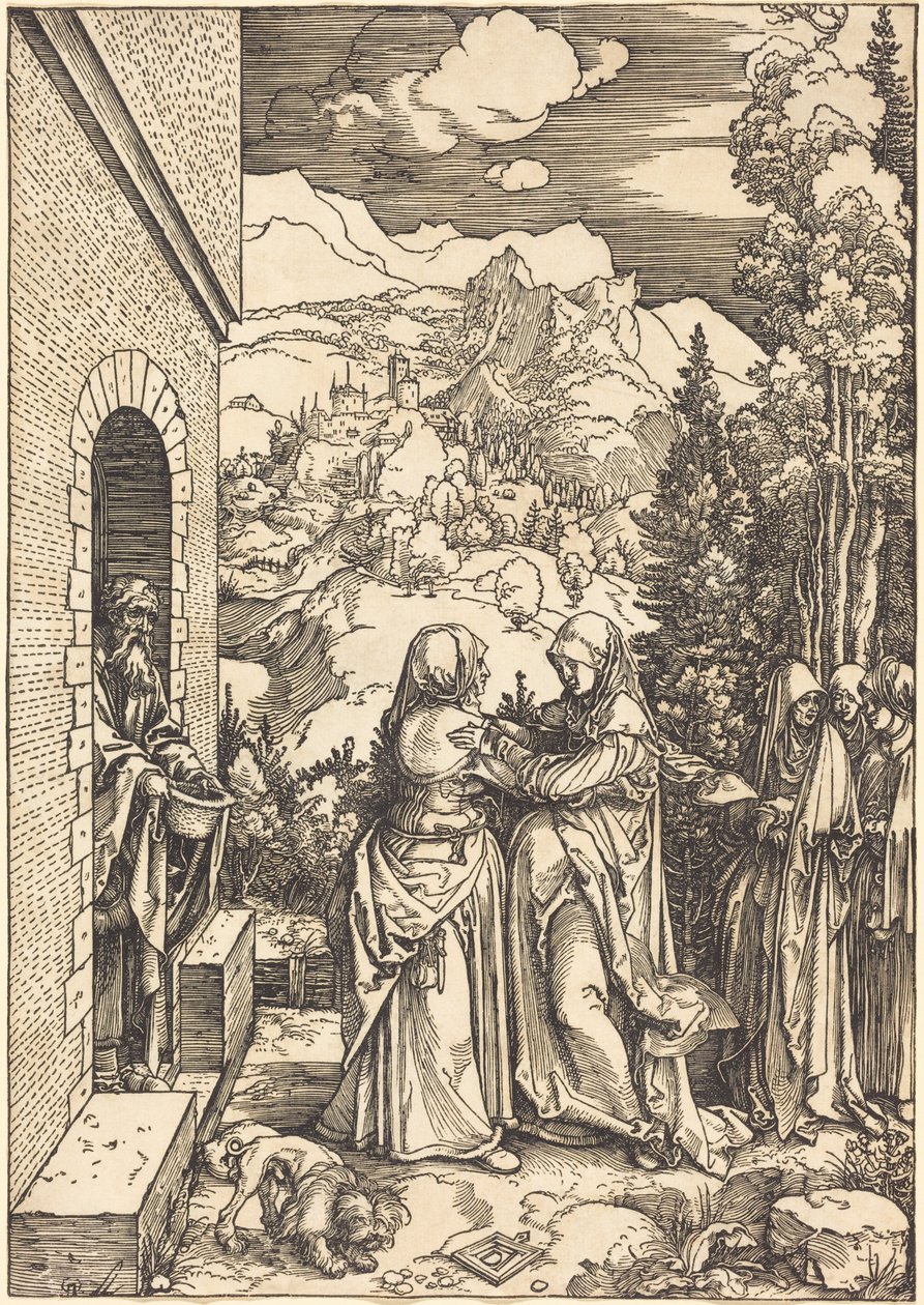 Marian vierailu Elisabetin luona tekijältä Albrecht Dürer