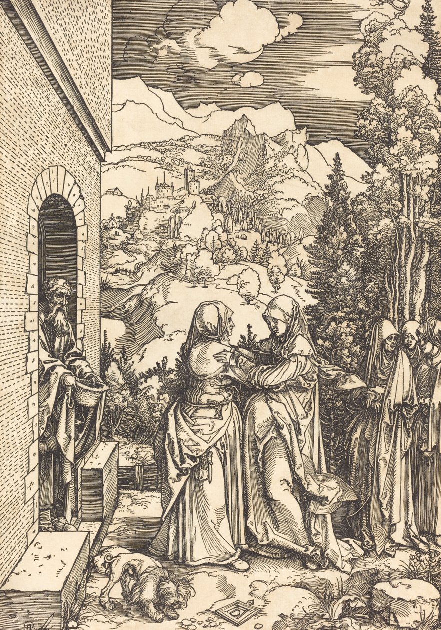 Vierailu, c. 1504. tekijältä Albrecht Dürer