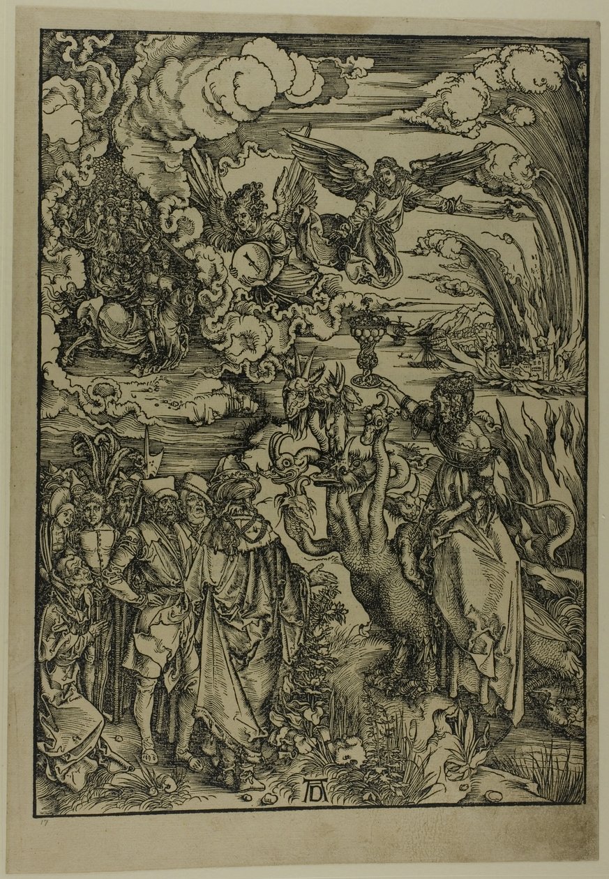 Babylonin huora, The Apocalypse tekijältä Albrecht Dürer