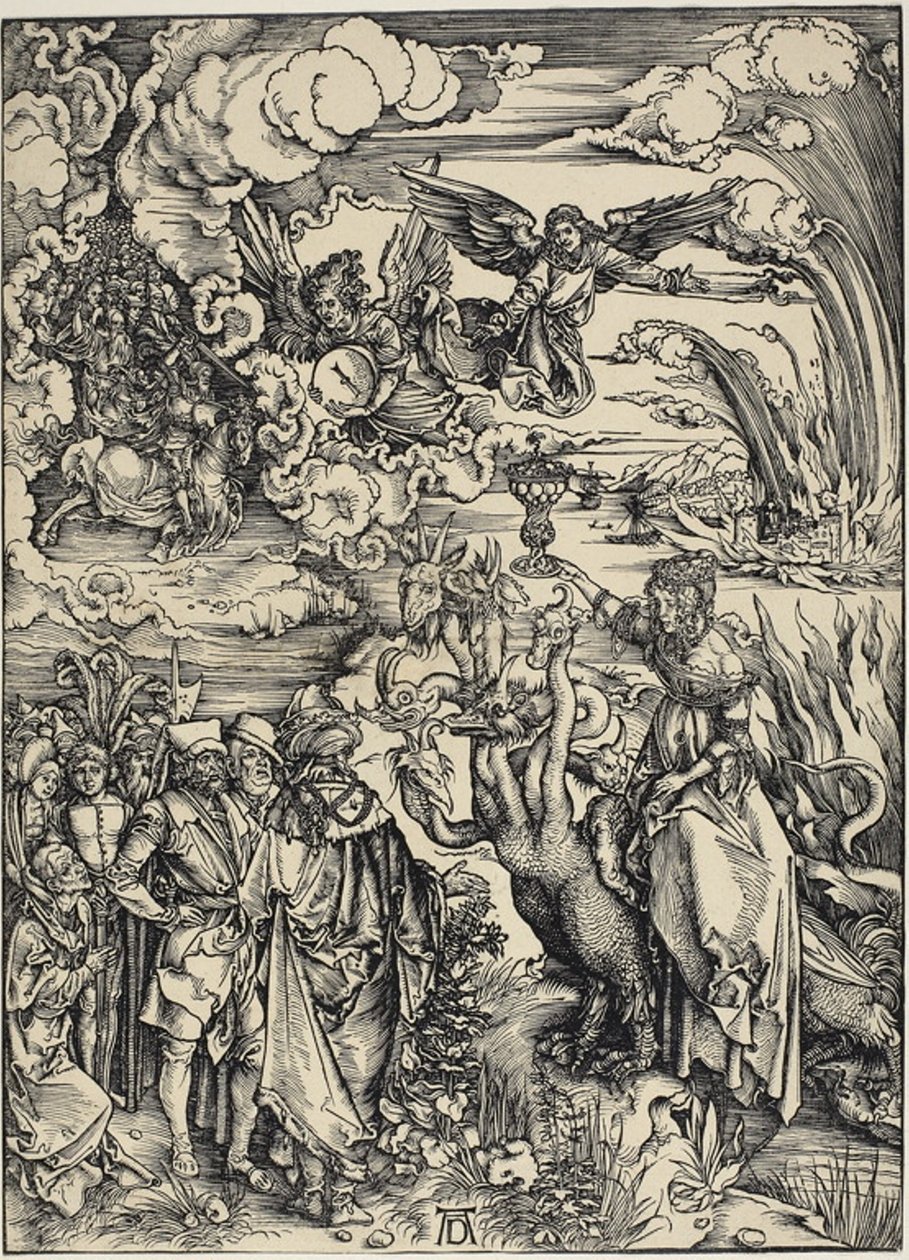 Babylonin huora, The Apocalypse tekijältä Albrecht Dürer