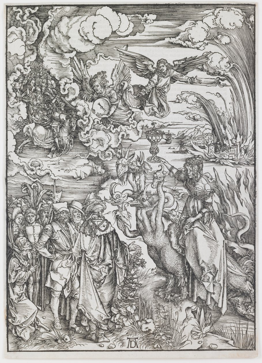 Babylonin huora sarjasta "The Apocalypse" tekijältä Albrecht Dürer