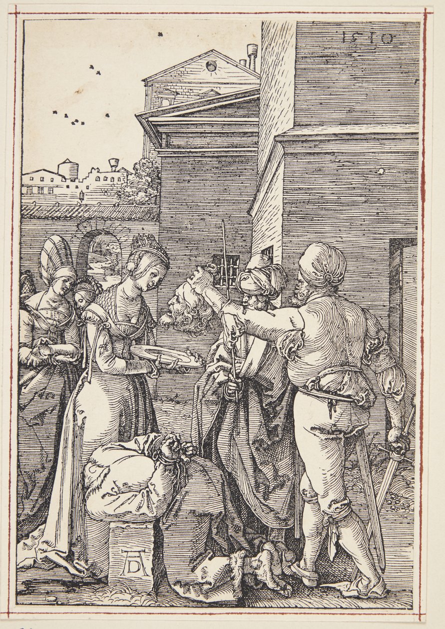 Pyhän Johannes Kastajan pään mestaus tekijältä Albrecht Dürer