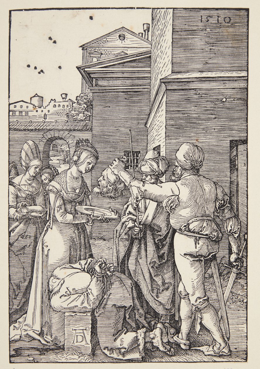 Pyhän Johannes Kastajan pään mestaus tekijältä Albrecht Dürer