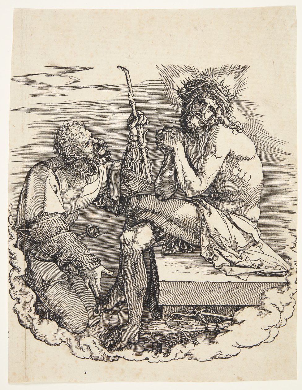 Surun mies, jota sotilas pilkkasi tekijältä Albrecht Dürer