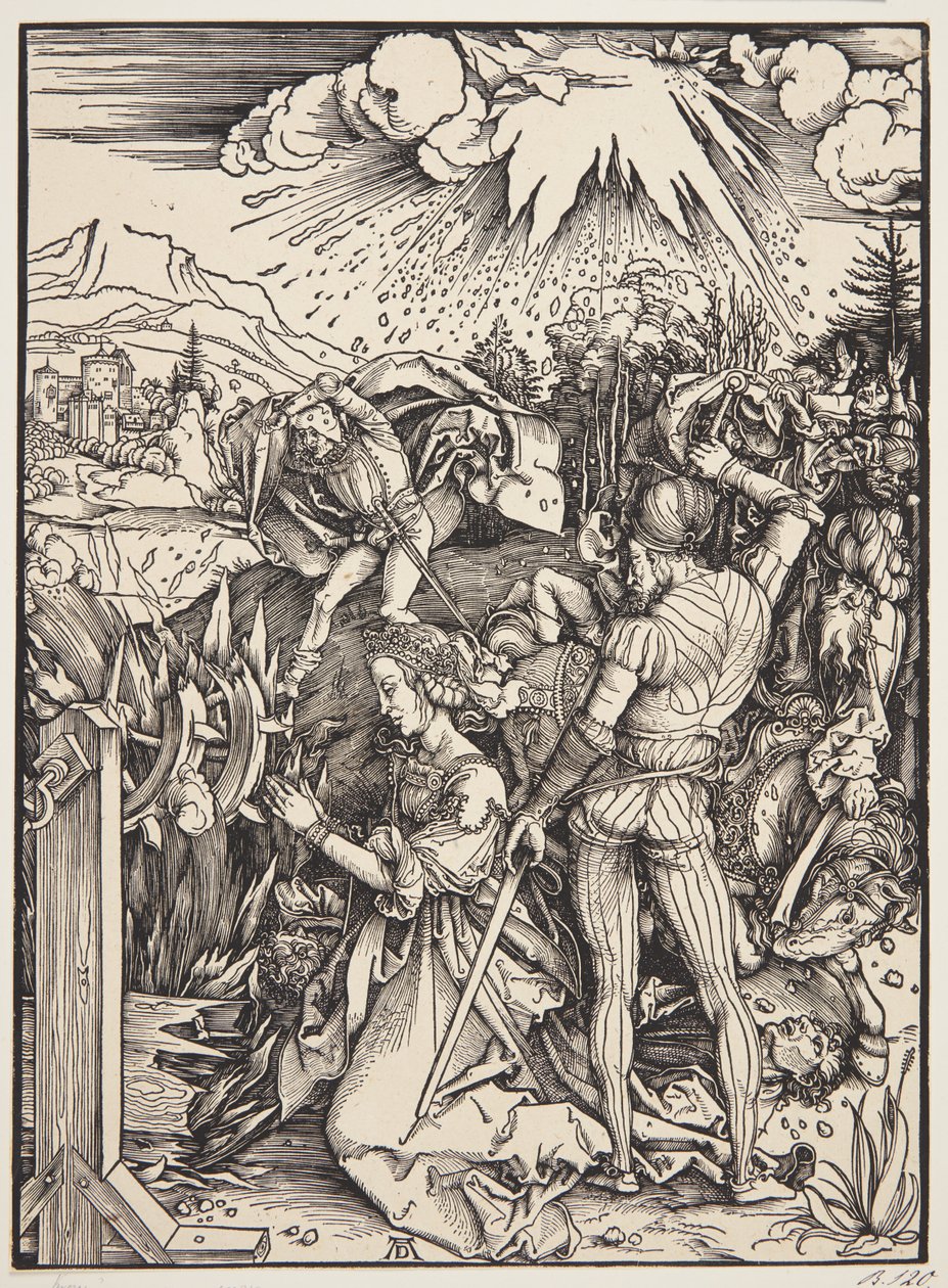Pyhän Katariinan marttyyrikuolema tekijältä Albrecht Dürer