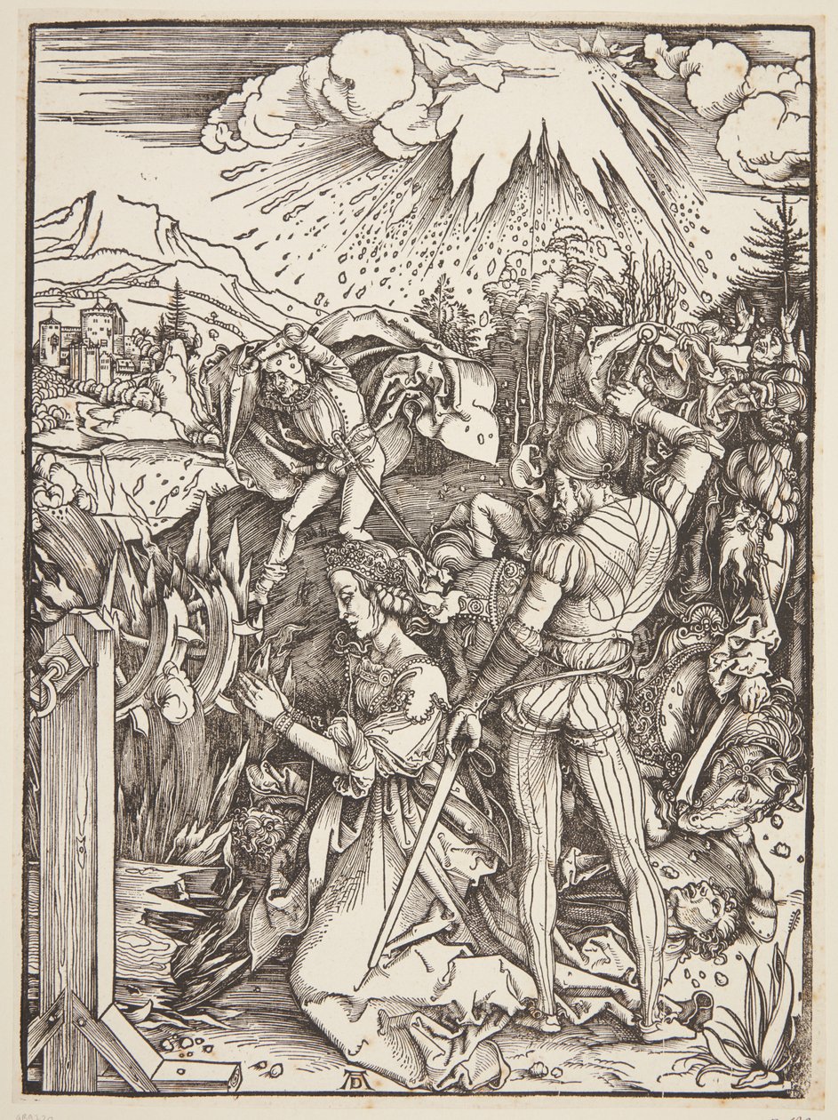 Pyhän Katariinan marttyyrikuolema tekijältä Albrecht Dürer