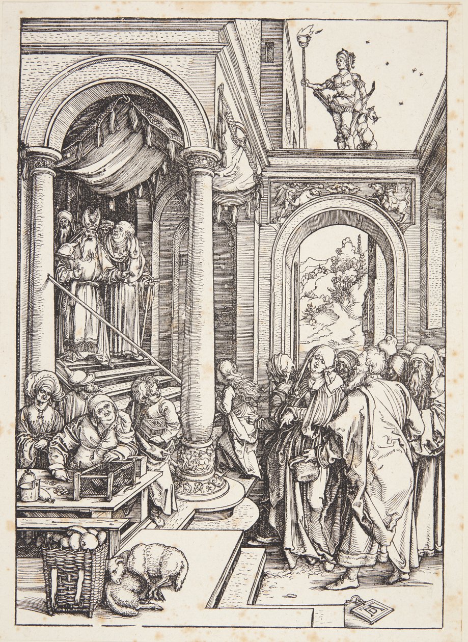 Neitsyt esittely temppelissä tekijältä Albrecht Dürer