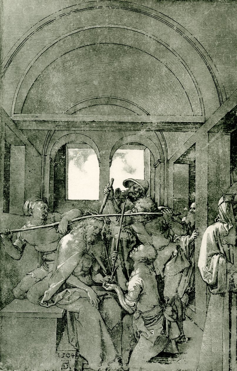 Piikit Kristuksen kruunaaminen tekijältä Albrecht Dürer