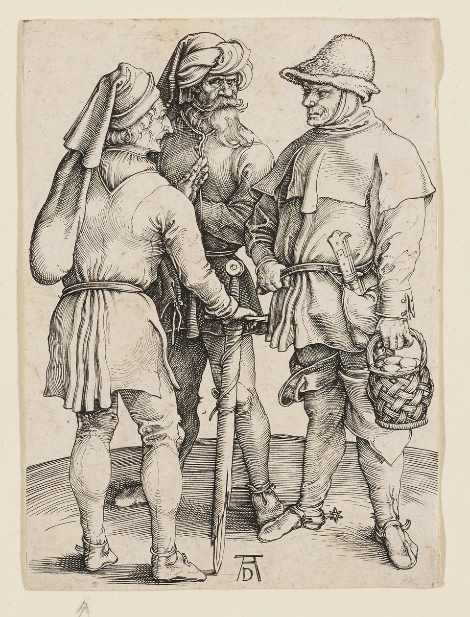 Kolme markkinatalonpoikaa tekijältä Albrecht Dürer