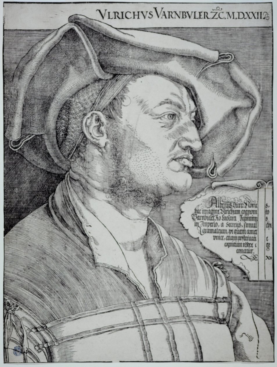 Ulrich Varnbüler (Bartsch 155) tekijältä Albrecht Dürer