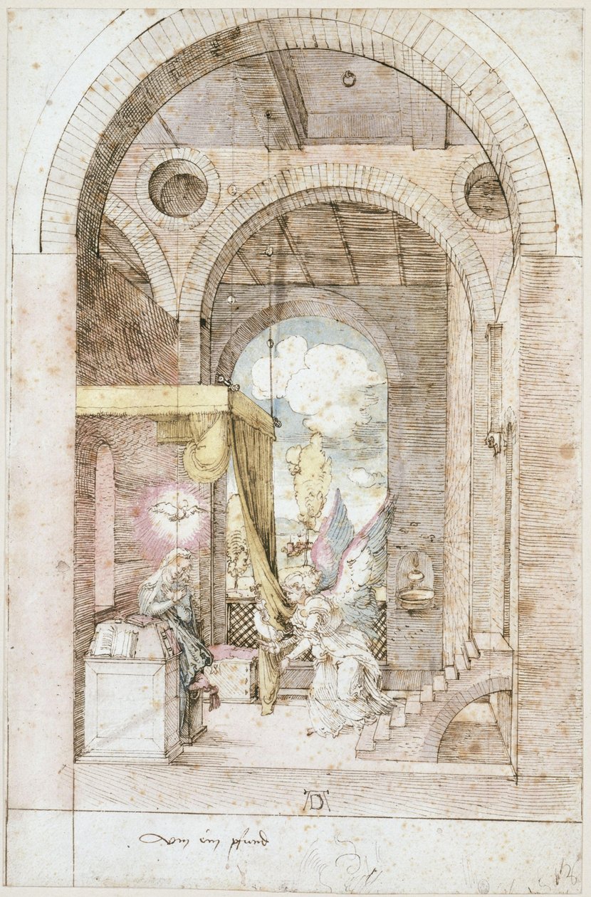 Ilmestys Marialle tekijältä Albrecht Dürer
