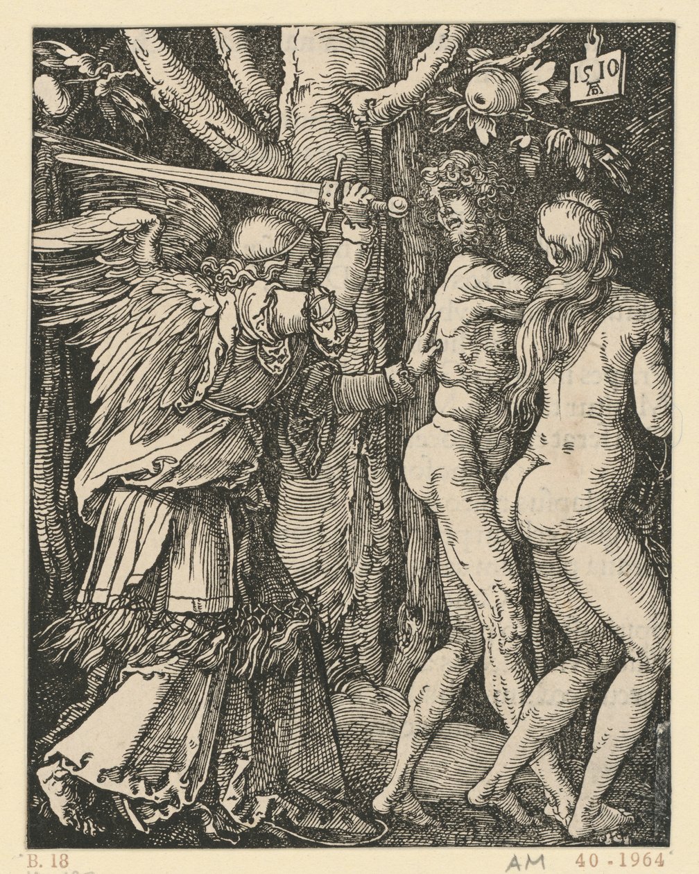 Karkotus paratiisista (Pieni passio) tekijältä Albrecht Dürer