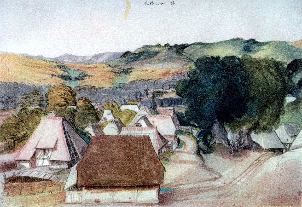 Näkymä Kachreuthista, lähellä Nürnbergiä, 1511, 1936 tekijältä Albrecht Dürer