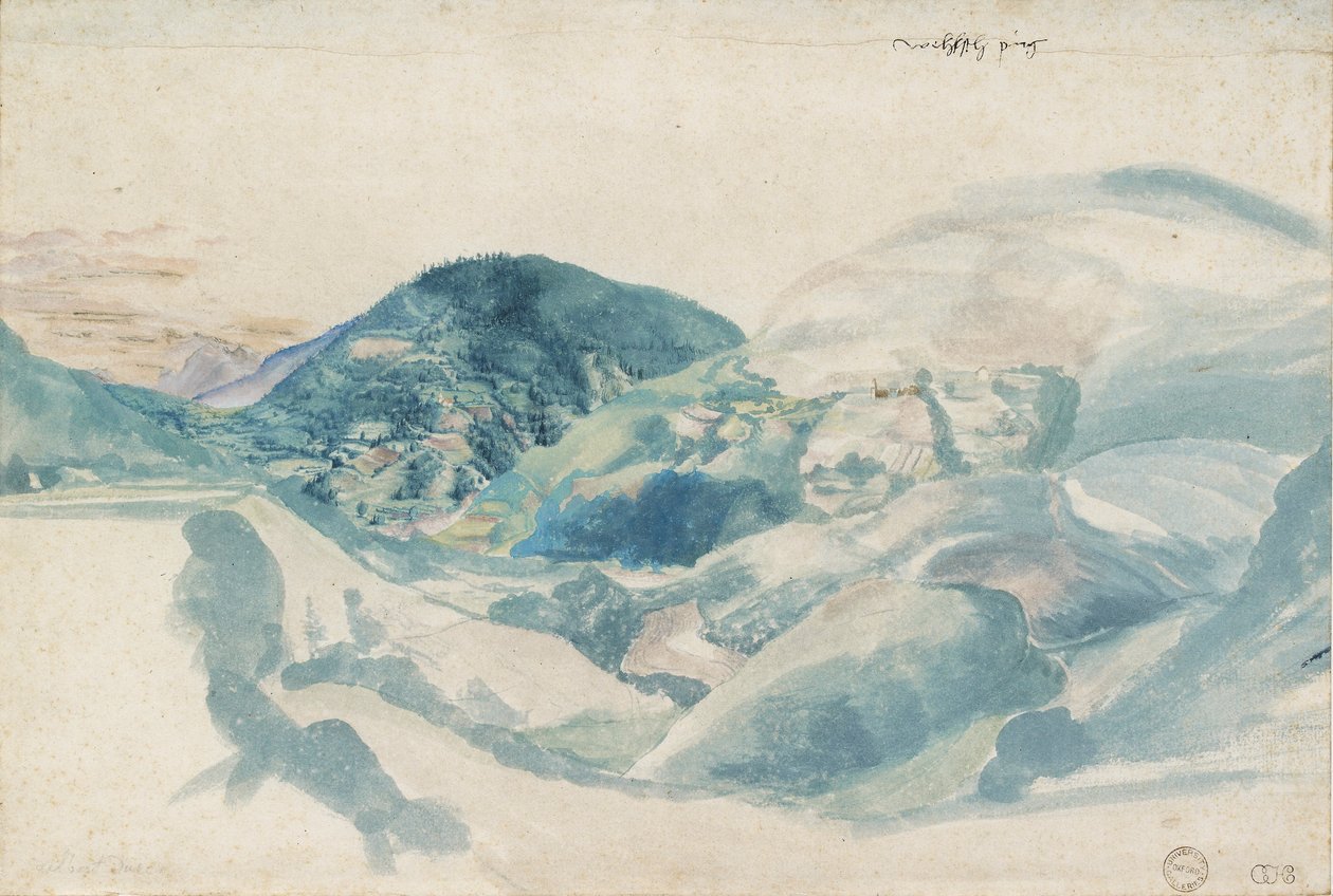 Näkymä Val de Cembra Wehlsch pirgille, c1500-1528 tekijältä Albrecht Dürer