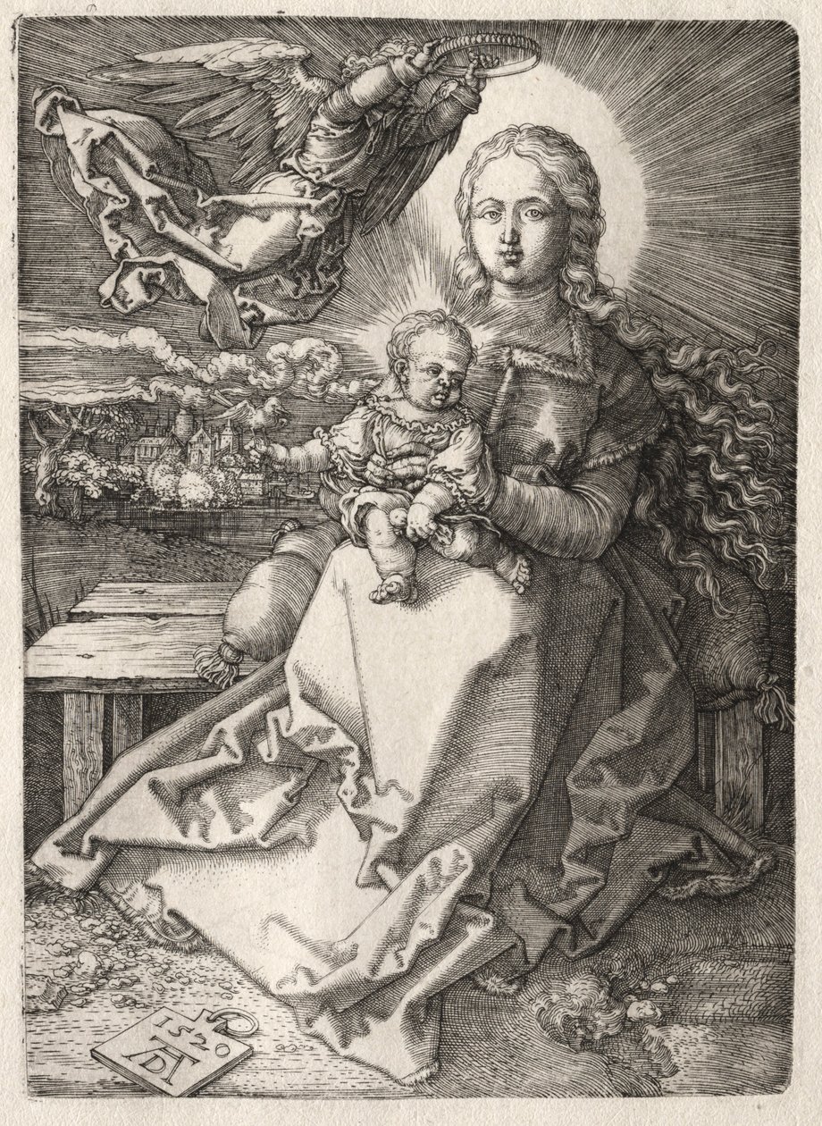 Enkelin kruunaama neitsyt, 1520. tekijältä Albrecht Dürer