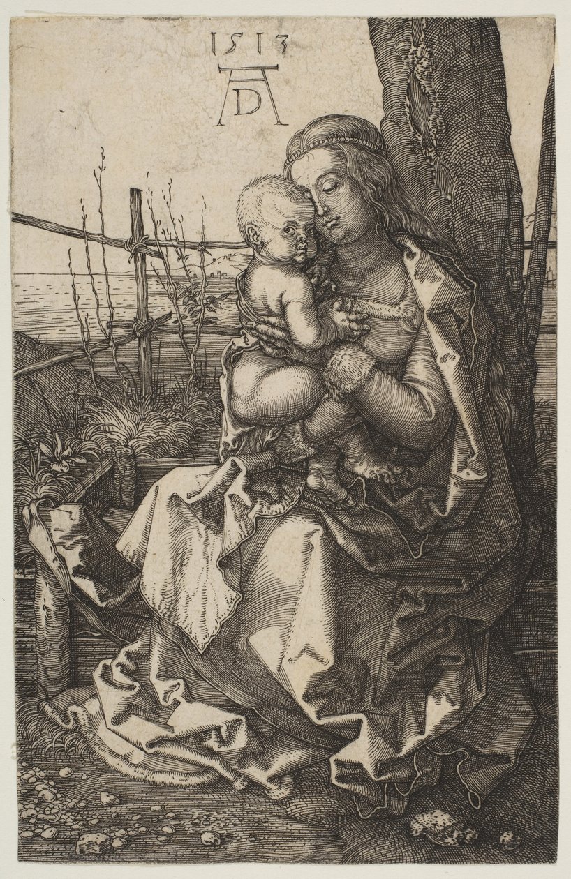 Neitsyt ja lapsi istuivat puussa, 1513. tekijältä Albrecht Dürer