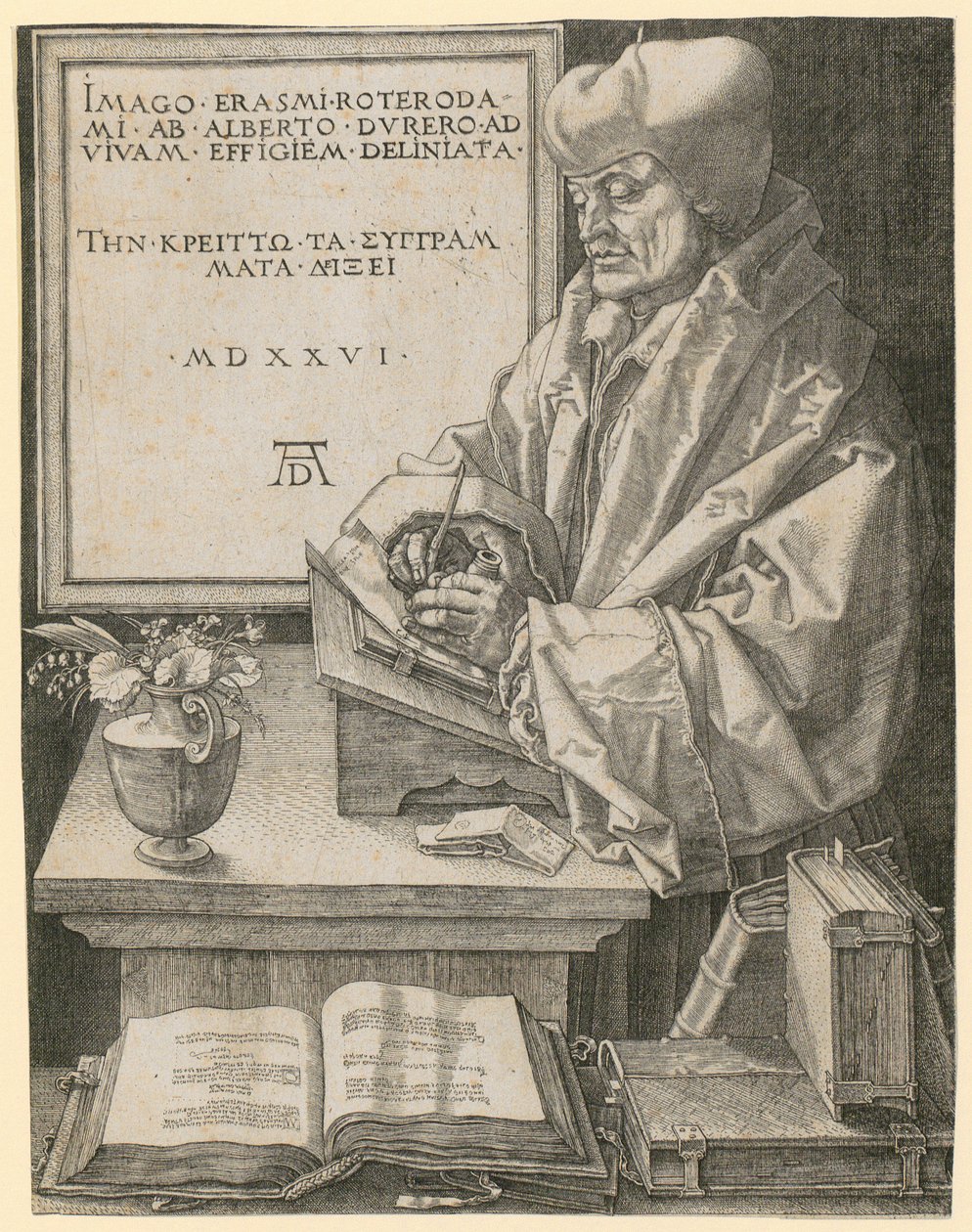 Vaakuna, jossa on kuolemanpää tekijältä Albrecht Dürer