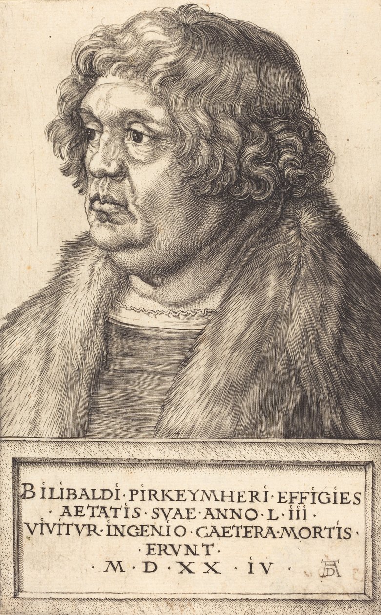 Willibald Pirkkheimer, 1524. tekijältä Albrecht Dürer