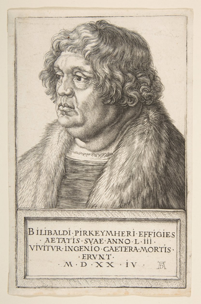 Willibald Pirkkheimer, 1524. tekijältä Albrecht Dürer