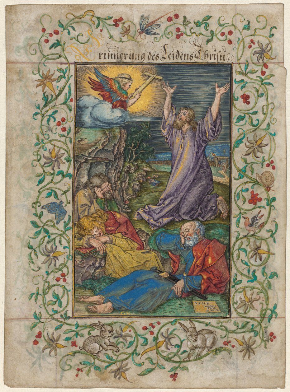 Kristus Öljymäellä tekijältä Albrecht Dürer and Georg Mack the Elder