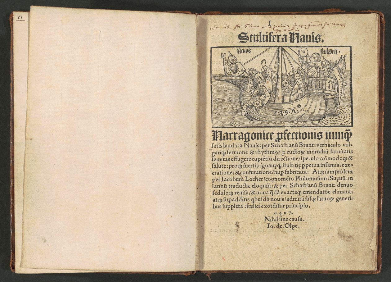 Stultifera navis (tyhmien laiva) tekijältä Albrecht Dürer and Various Artists, Sebastian Brant