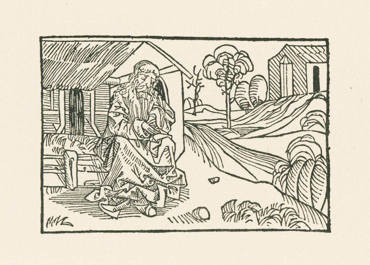 Veli Claus mökin edessä tekijältä Albrecht Dürer or Duerer
