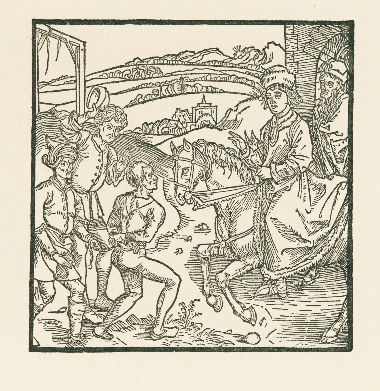 Catonet pelastaa pahantekijän hirsipuusta tekijältä Albrecht Dürer or Duerer