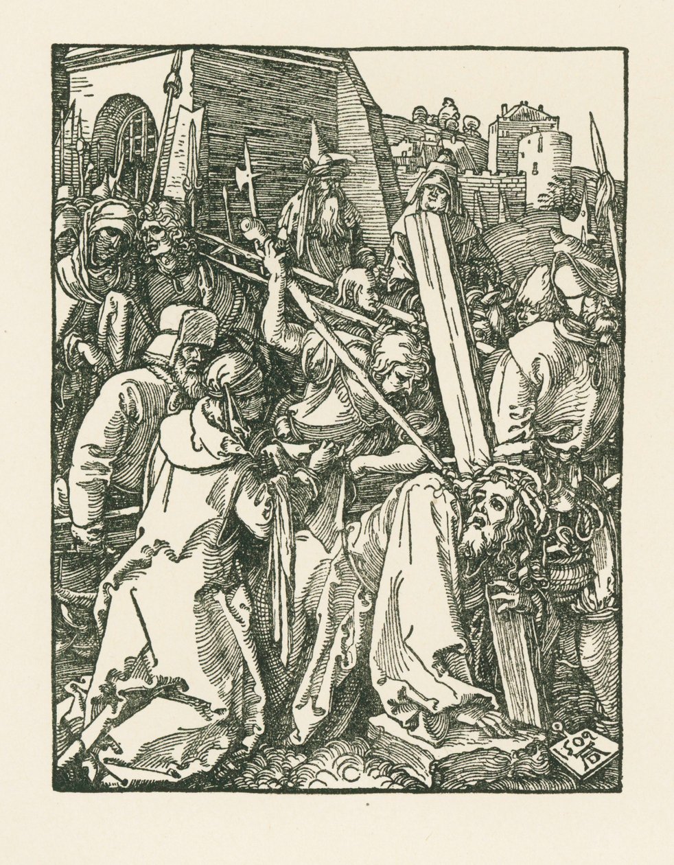 Kristus kantaa ristin tekijältä Albrecht Dürer or Duerer