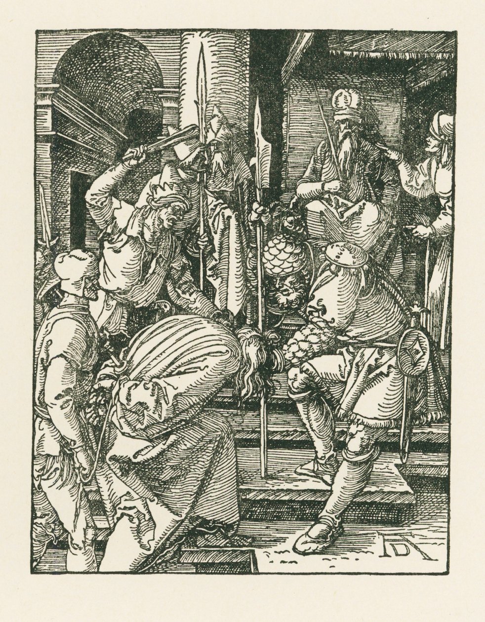 Kristus Hannaan edessä, noin 1508-09 (puupiirros). tekijältä Albrecht Dürer or Duerer