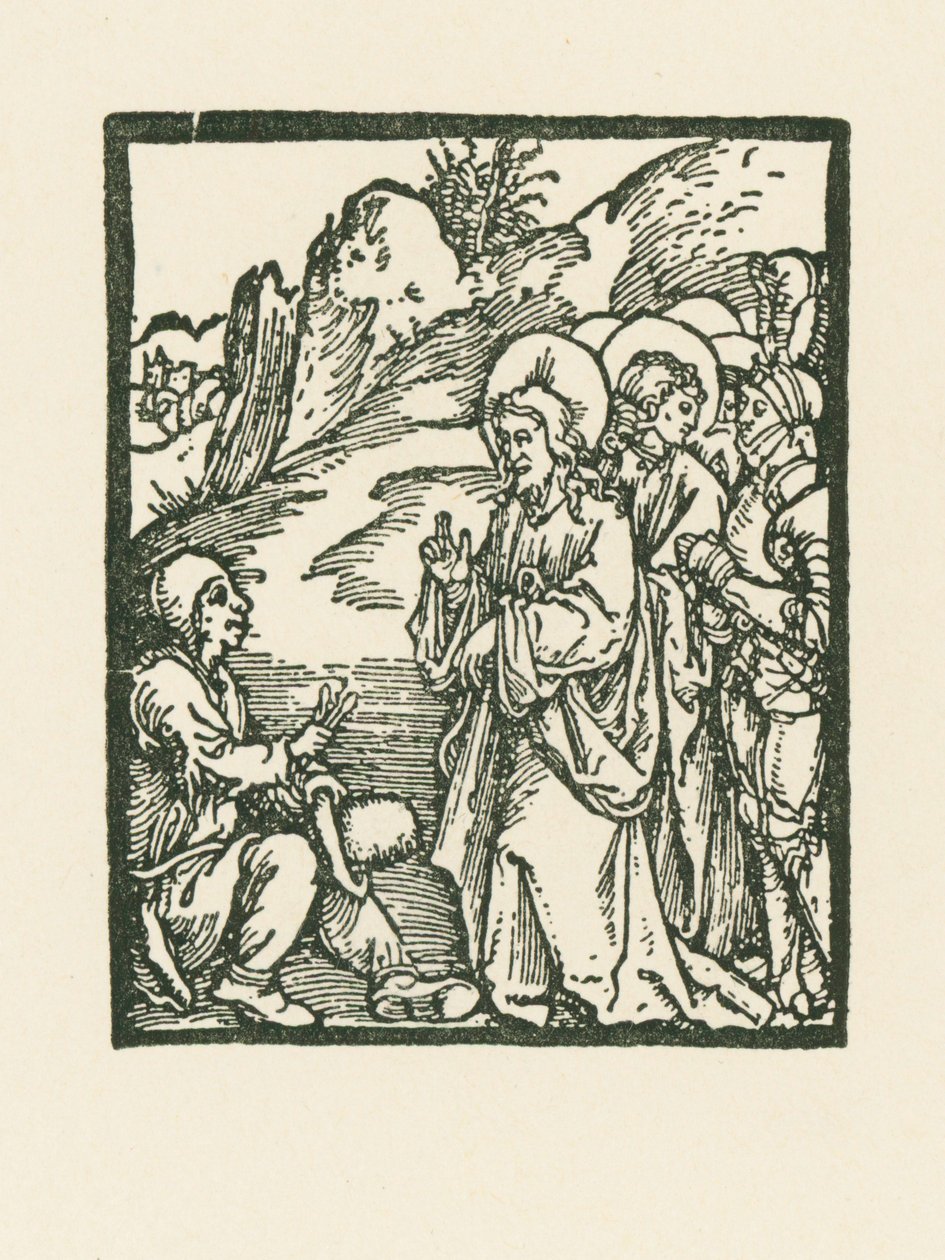 Kristus parantaa spitaalisen tekijältä Albrecht Dürer or Duerer
