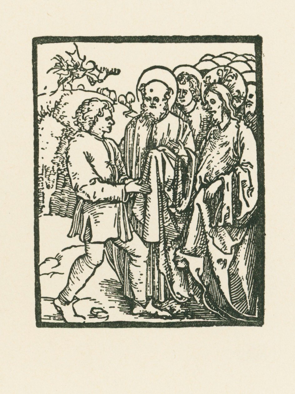 Kristus parantaa paholaisen riivaaman ihmisen tekijältä Albrecht Dürer or Duerer