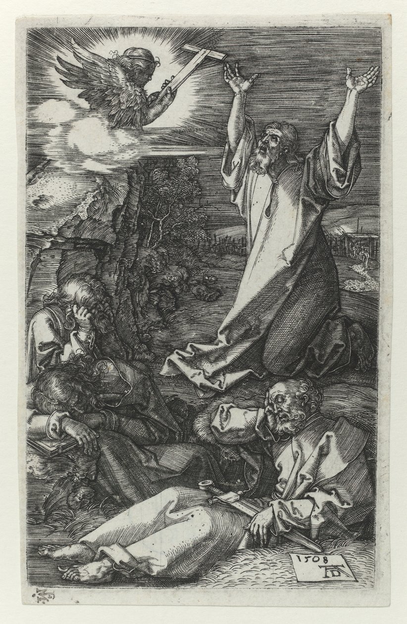 Kristus oliivipuiden puutarhassa tekijältä Albrecht Dürer