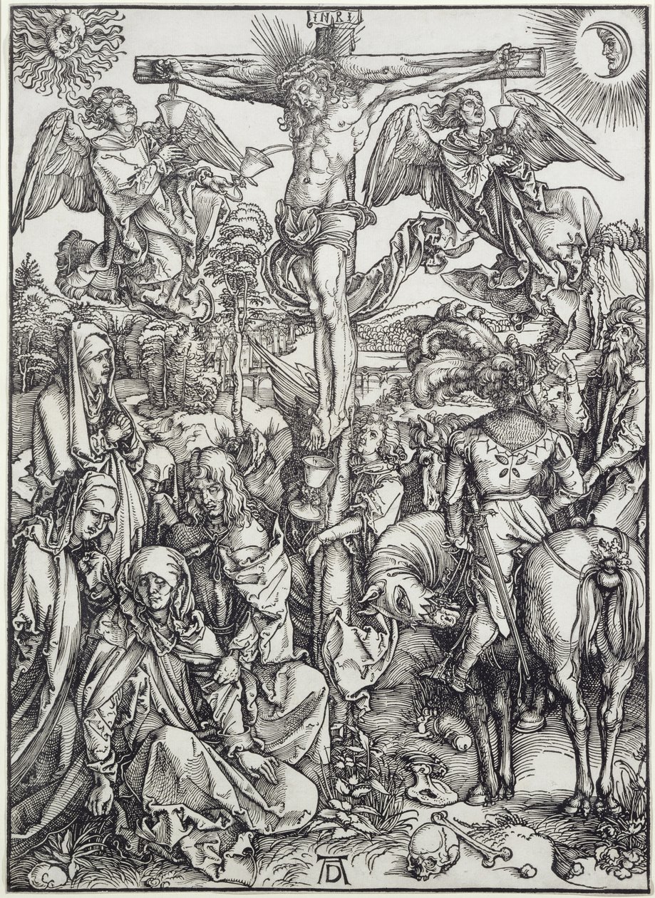 Kristus ristillä (suuri kärsimys) (kaiverrus) tekijältä Albrecht Dürer