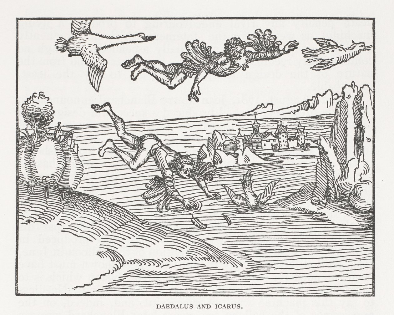 Daedalus ja Icarus tekijältä Albrecht Dürer