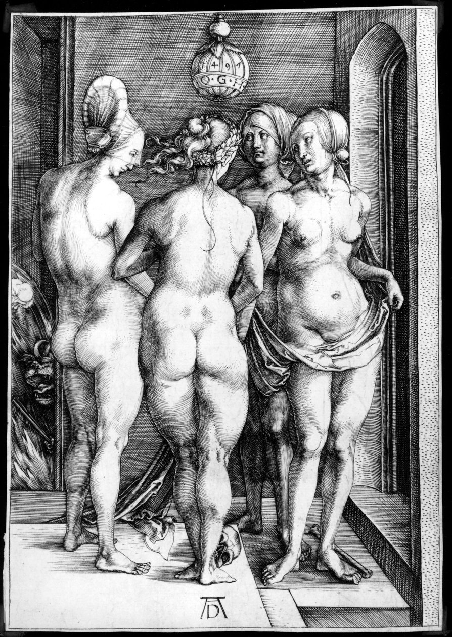 Neljä alaston naista eli noidat tekijältä Albrecht Dürer