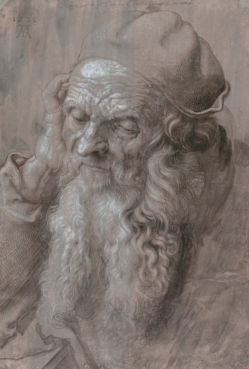 Vanhan miehen pää tekijältä Albrecht Dürer