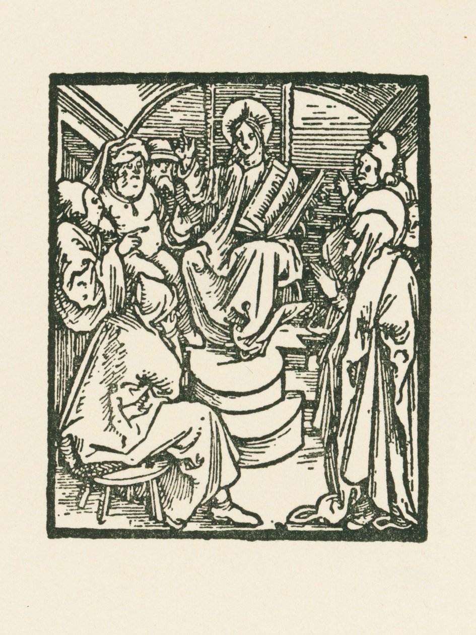 Jeesus lääkäreiden joukossa tekijältä Albrecht Dürer or Duerer